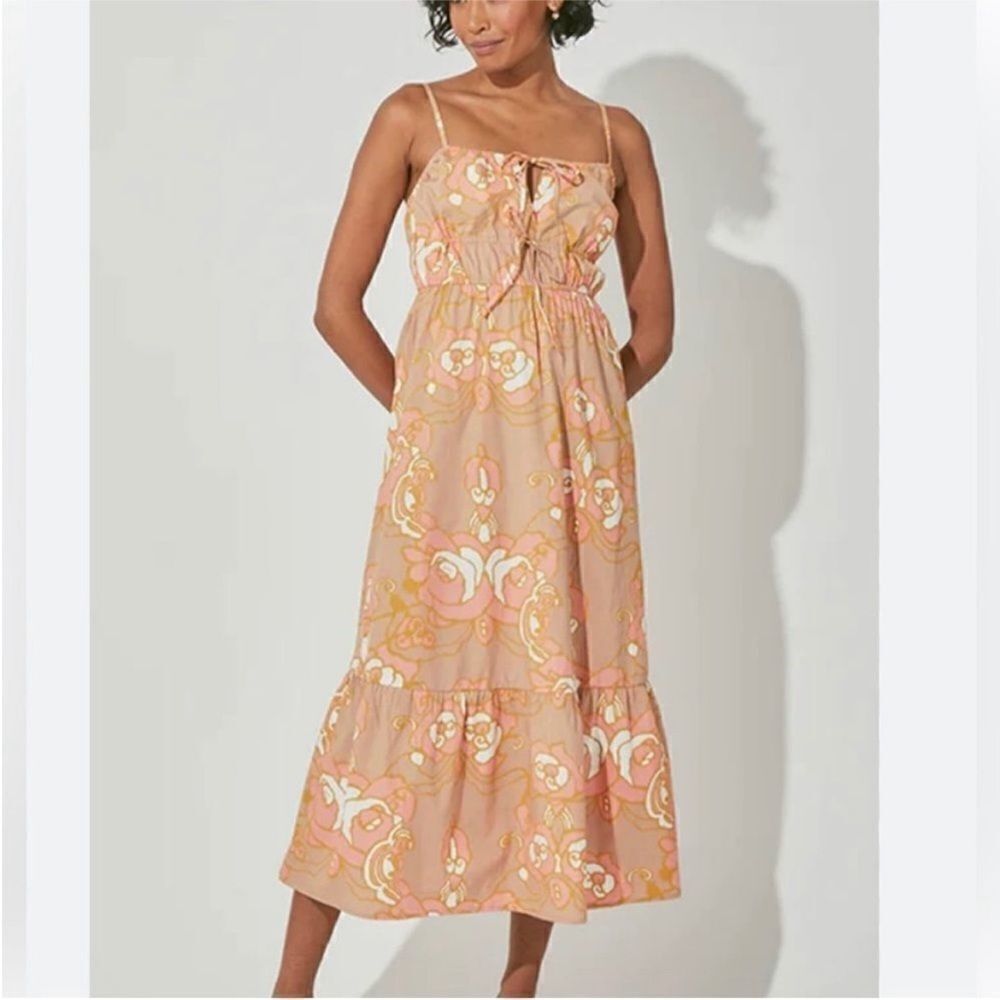 NWT Cleobella MIDI floral dress size small organic cotton - Picture 5 of 5